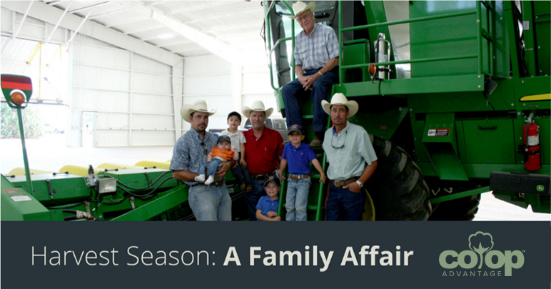 Generational farming family