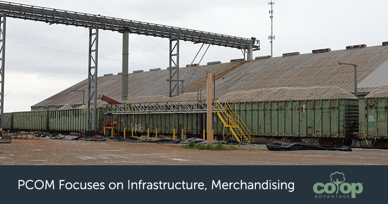 PCOM rail cars full of cottonseed